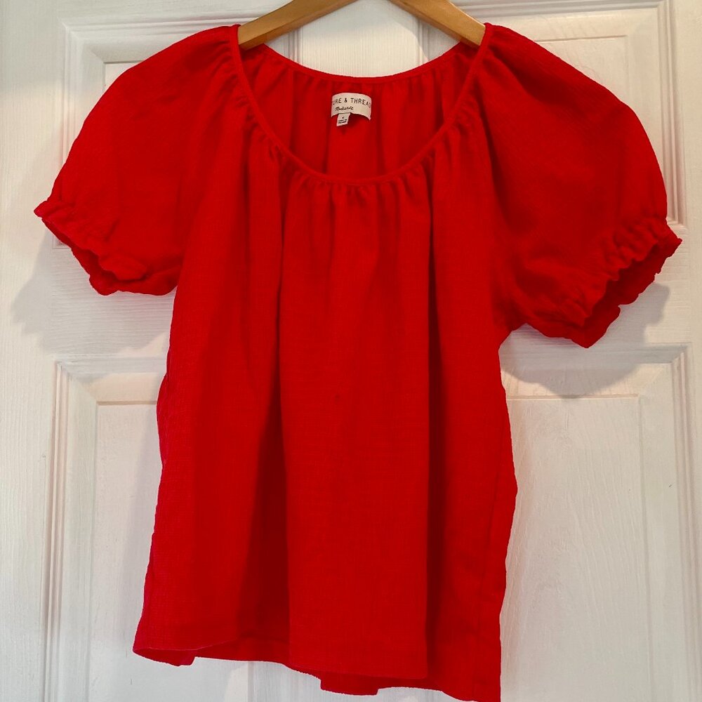 Gorgeous Red lightweight Madewell, Texture & Thread Top